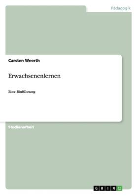 Weerth | Erwachsenenlernen | Buch | 978-3-656-17134-8 | sack.de