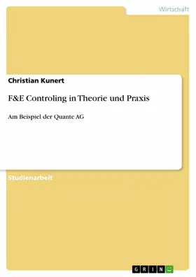 Kunert |  F&E Controling in Theorie und Praxis | eBook | Sack Fachmedien