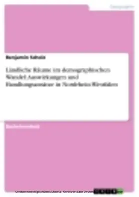 Scholz |  Auswirkungen und Herausforderungen des demographischen Wandels in den ländlichen Räumen in NRW | eBook | Sack Fachmedien