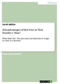 Müller |  (Dis)advantages of first love in Nick Hornby’s "Slam" | eBook | Sack Fachmedien