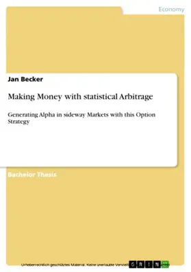 Becker |  Making Money with statistical Arbitrage | eBook | Sack Fachmedien