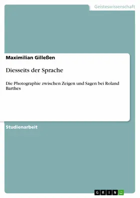 Gilleßen |  Diesseits der Sprache | eBook | Sack Fachmedien