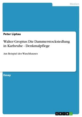 Liptau |  Walter Gropius: Die Dammerstocksiedlung in Karlsruhe - Denkmalpflege | Buch |  Sack Fachmedien