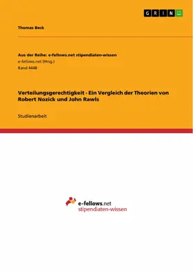 Beck |  Verteilungsgerechtigkeit - Ein Vergleich der Theorien von Robert Nozick und John Rawls | eBook | Sack Fachmedien