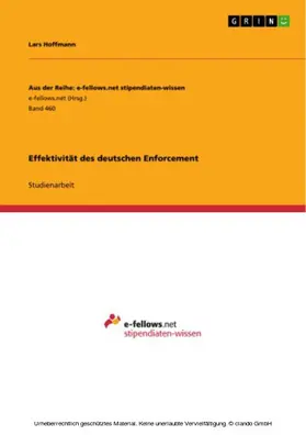 Hoffmann |  Effektivität des deutschen Enforcement | eBook | Sack Fachmedien