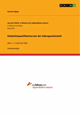 Oppel |  Einkünftequalifikation bei der Zebragesellschaft | eBook | Sack Fachmedien