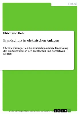 von Hehl |  Brandschutz in elektrischen Anlagen | eBook | Sack Fachmedien