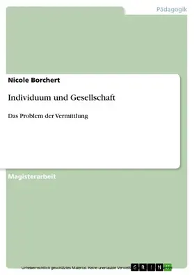 Borchert |  Individuum und Gesellschaft | eBook | Sack Fachmedien