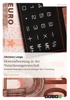 Lange |  Honorarberatung in der Versicherungswirtschaft | eBook | Sack Fachmedien