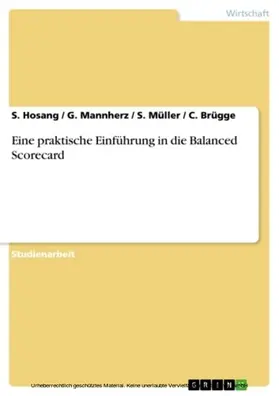 Hosang / Mannherz / Müller |  Eine praktische Einführung in die Balanced Scorecard | eBook | Sack Fachmedien