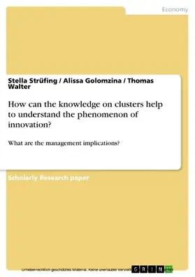 Strüfing / Golomzina / Walter |  How can the knowledge on clusters help to understand the phenomenon of innovation? | eBook | Sack Fachmedien