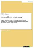 Brown |  Advanced Topics in Accounting | Buch |  Sack Fachmedien