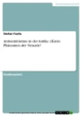 Fuchs |  Antisemitismus in der Antike. (K)ein Phänomen der Neuzeit? | eBook | Sack Fachmedien