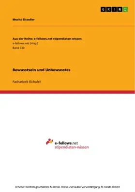 Elsaeßer |  Bewusstsein und Unbewusstes | eBook | Sack Fachmedien