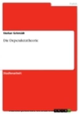 Schmidt | Die Dependenztheorie | E-Book | sack.de