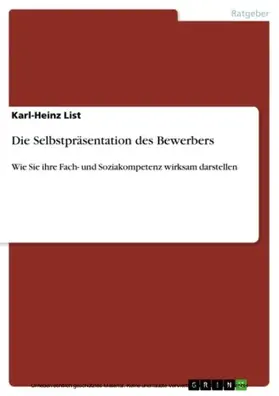 List | Die Selbstpräsentation des Bewerbers | E-Book | www.sack.de
