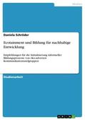 Schröder |  Ecotainment und Bildung für nachhaltige Entwicklung | Buch |  Sack Fachmedien