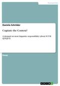 Schröder |  Cogitate the Context! | Buch |  Sack Fachmedien