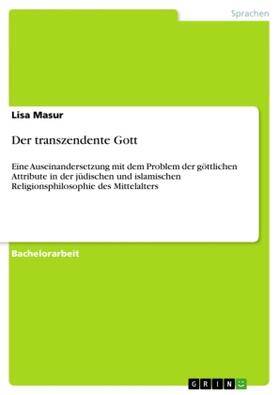 Masur |  Der transzendente Gott | Buch |  Sack Fachmedien