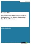 Müller |  Unterrichtsentwurf. Drei unterschiedliche Bildungsstätten im Kontext der jeweiligen Epoche des Mittelalters | eBook | Sack Fachmedien