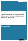 Müller |  Unterrichtsentwurf. Drei unterschiedliche Bildungsstätten im Kontext der jeweiligen Epoche des Mittelalters | Buch |  Sack Fachmedien