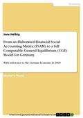 Helbig |  From an Elaborated Financial Social Accounting Matrix (FSAM) to a full Computable General Equilibrium (CGE) Model for Germany | eBook | Sack Fachmedien