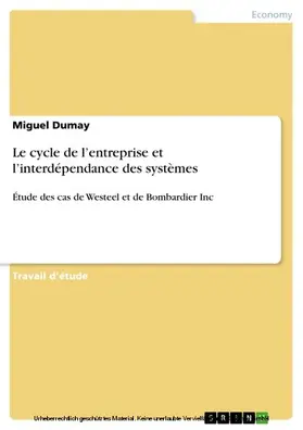 Dumay |  Le cycle de l’entreprise et l’interdépendance des systèmes | eBook | Sack Fachmedien