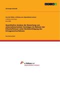 Schmidt |  Quantitative Analyse der Bewertung von unternehmerischem Vermögen im Rahmen der Erbschaftsteuer unter Berücksichtigung des Ertragswertverfahrens | Buch |  Sack Fachmedien