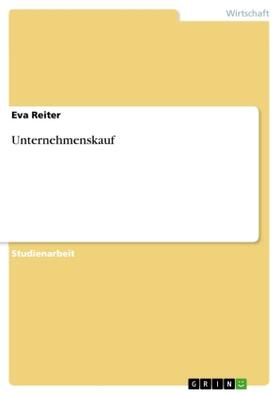 Reiter |  Unternehmenskauf | Buch |  Sack Fachmedien