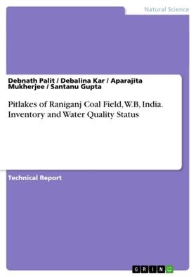 Palit / Kar / Mukherjee |  Pitlakes of Raniganj Coal Field, W.B, India. Inventory and Water Quality Status | Buch |  Sack Fachmedien