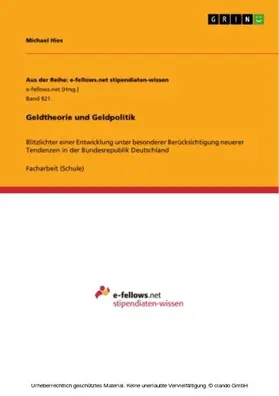 Hies |  Geldtheorie und Geldpolitik | eBook | Sack Fachmedien
