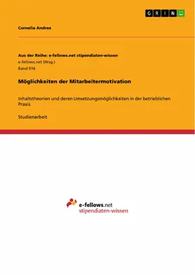 Andree |  Möglichkeiten der Mitarbeitermotivation | eBook | Sack Fachmedien