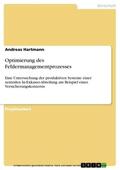 Hartmann |  Optimierung des Fehlermanagementprozesses | eBook | Sack Fachmedien