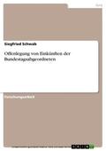 Schwab |  Offenlegung von Einkünften der Bundestagsabgeordneten | eBook | Sack Fachmedien