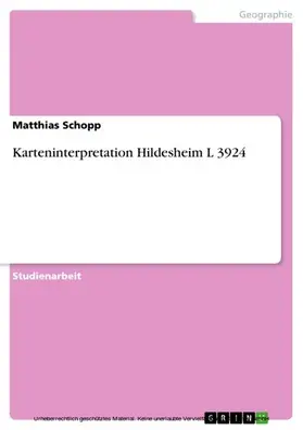 Schopp |  Karteninterpretation Hildesheim L 3924 | eBook | Sack Fachmedien