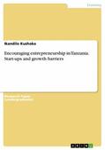 Kushoka |  Encouraging entrepreneurship in Tanzania. Start-ups and growth barriers | eBook | Sack Fachmedien