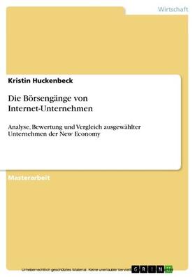 Huckenbeck | Die Börsengänge von Internet-Unternehmen | E-Book | sack.de