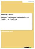 Boerse |  Business Continuity Management in den Stadien einer Pandemie | eBook | Sack Fachmedien