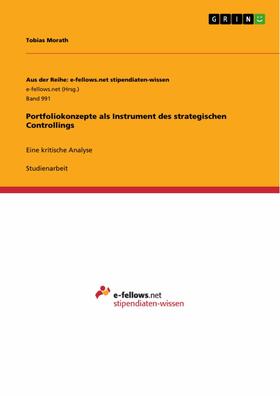 Morath | Portfoliokonzepte als Instrument des strategischen Controllings | E-Book | sack.de