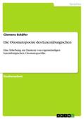 Schäfer |  Die Onomatopoesie des Luxemburgischen | Buch |  Sack Fachmedien