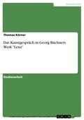 Körner |  Das Kunstgespräch in Georg Büchners Werk "Lenz" | eBook | Sack Fachmedien
