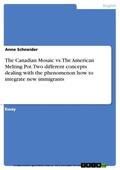 Schneider |  The Canadian Mosaic vs. The American Melting Pot. Two different concepts dealing with the phenomenon how to integrate new immigrants | eBook | Sack Fachmedien