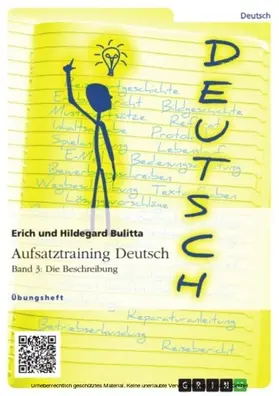 Bulitta |  Aufsatztraining Deutsch - Band 3: Die Beschreibung | eBook | Sack Fachmedien