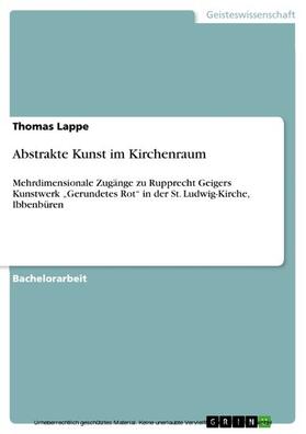 Lappe | Abstrakte Kunst im Kirchenraum | E-Book | sack.de