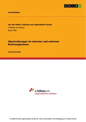 Richter |  Abschreibungen im internen und externen Rechnungswesen | eBook | Sack Fachmedien