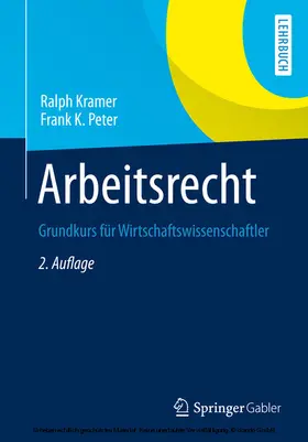 Kramer / Peter |  Arbeitsrecht | eBook | Sack Fachmedien