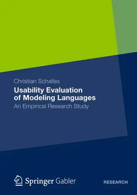 Schalles |  Usability Evaluation of Modeling Languages | Buch |  Sack Fachmedien