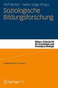 Solga / Becker |  Soziologische Bildungsforschung | Buch |  Sack Fachmedien