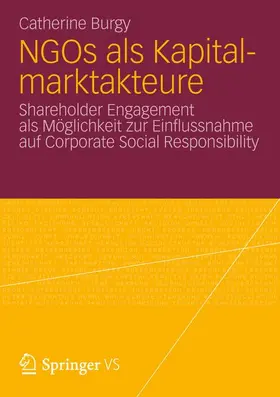 Burgy |  NGOs als Kapitalmarktakteure | Buch |  Sack Fachmedien