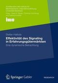 Hattula |  Effektivität des Signaling in Erfahrungsgütermärkten | Buch |  Sack Fachmedien